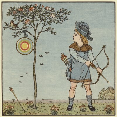リトルコックスパロウ 作： Walter Crane